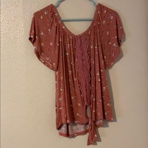Pink Floral Top